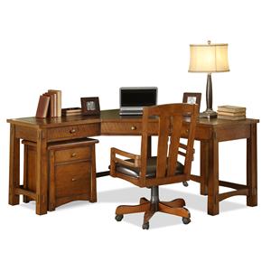 Riverside Furniture Craftsman Home Corner Desk
